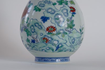 Lot 314 - A Chinese Doucai bottle vase.