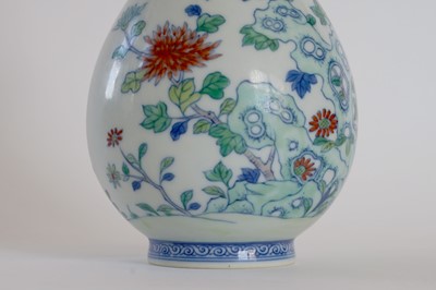Lot 314 - A Chinese Doucai bottle vase.
