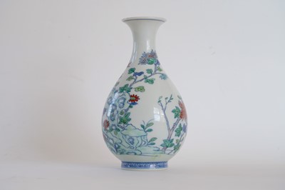 Lot 314 - A Chinese Doucai bottle vase.