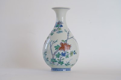 Lot 314 - A Chinese Doucai bottle vase.