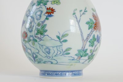 Lot 314 - A Chinese Doucai bottle vase.