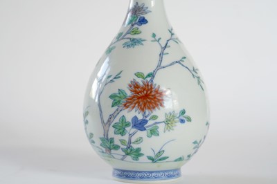 Lot 314 - A Chinese Doucai bottle vase.