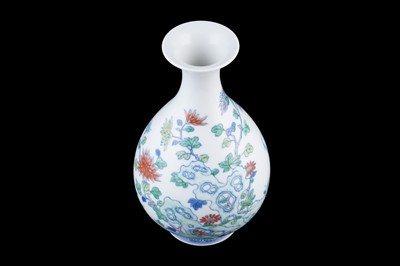 Lot 314 - A Chinese Doucai bottle vase.