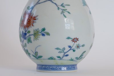Lot 314 - A Chinese Doucai bottle vase.