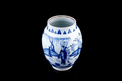 Lot 320 - A Chinese blue and white jar