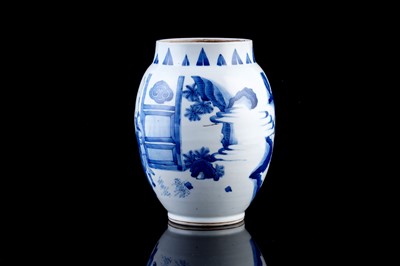 Lot 320 - A Chinese blue and white jar