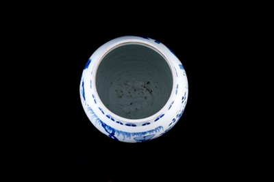 Lot 320 - A Chinese blue and white jar