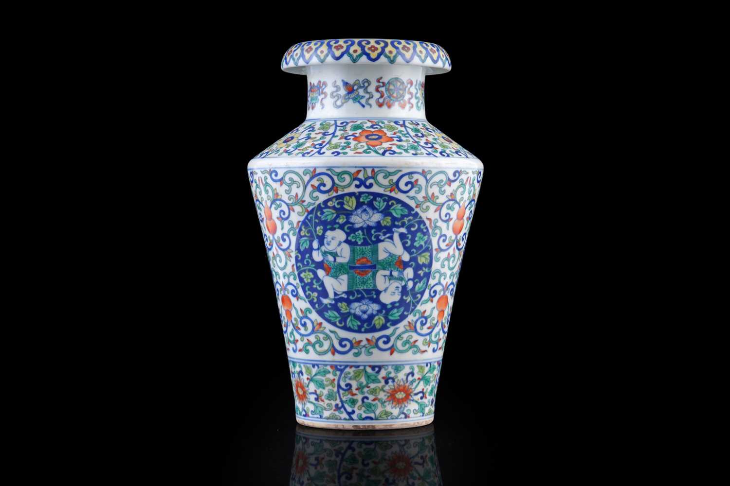 Lot 323 - A Chinese Doucai vase.