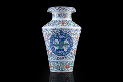 Lot 323 - A Chinese Doucai vase.