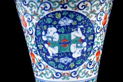 Lot 323 - A Chinese Doucai vase.