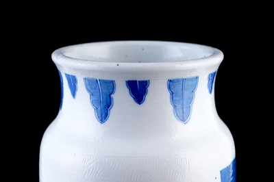 Lot 325 - A Chinese blue and white sleeve vase