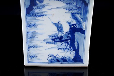 Lot 326 - A Chinese square-section vase