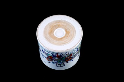 Lot 327 - A Doucai brush pot