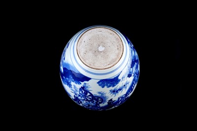 Lot 330 - A Chinese blue and white jar