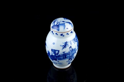 Lot 331 - A Chinese blue and white jar and cover