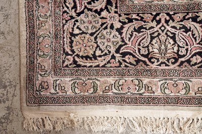 Lot 544 - A hand-knotted all-silk Persian Qum carpet