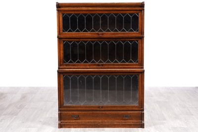 Lot 82 - A Globe Wernicke three-section bookcase