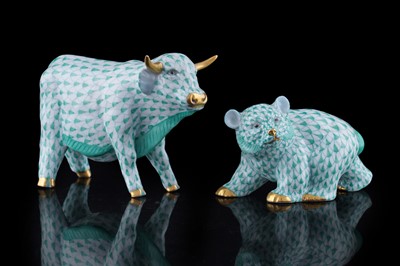 Lot 304 - Two Herend porcelain figures