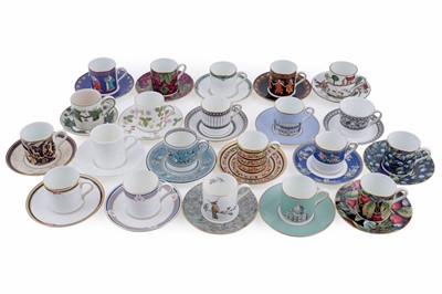 Lot 260 - A large collection of Wedgwood coffee cans and saucers