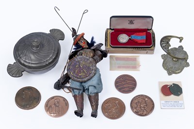 Lot 484 - A collection of commemorative medallions; and others