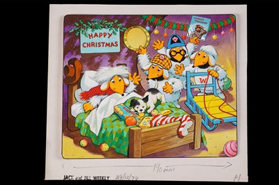 Lot 300 - Original Wombles artwork form Jack & Jill Weekly