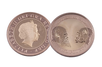 Lot 72 - Royal Mint Queen Elizabeth II Charles Darwin Two-Pound Gold Proof Coin