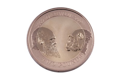 Lot 72 - Royal Mint Queen Elizabeth II Charles Darwin Two-Pound Gold Proof Coin