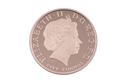 Lot 73 - Royal Mint Queen Elizabeth II 22ct gold Queen Elizabeth I Five-Pound Gold Proof Coin