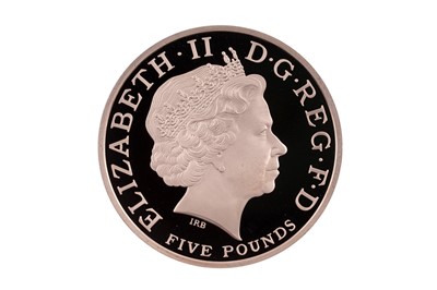 Lot 73 - Royal Mint Queen Elizabeth II 22ct gold Queen Elizabeth I Five-Pound Gold Proof Coin