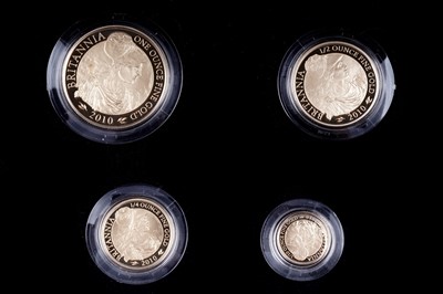 Lot 76 - Royal Mint Queen Elizabeth II 22ct gold Britannia Four-Coin Gold Proof Set