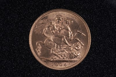 Lot 77 - Westminster Edward VII 22ct gold Set of Nine Sovereigns