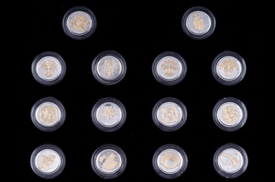 Lot 79 - Royal Mint Queen Elizabeth II silver One-Pound Coin 25th Anniversary Proof Collection