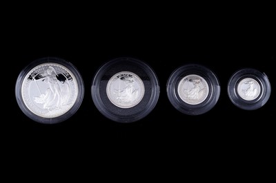 Lot 80 - Royal Mint Queen Elizabeth II silver Britannia Standard Four-Coin Proof Set