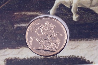 Lot 86 - Westminster Queen Elizabeth II 22t gold Sovereign Presentation Cover