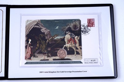 Lot 86 - Westminster Queen Elizabeth II 22t gold Sovereign Presentation Cover