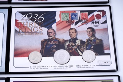 Lot 88 - A selection of Westminster silver coin presentation covers