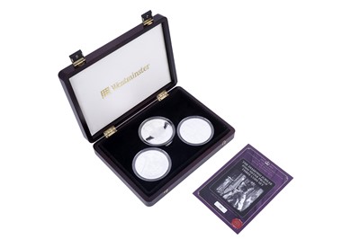 Lot 92 - Westminster Queen Elizabeth II silver Diamond Jubilee Proof Three-Coin Set