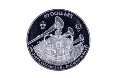 Lot 92 - Westminster Queen Elizabeth II silver Diamond Jubilee Proof Three-Coin Set