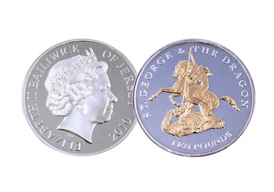 Lot 95 - Westminster Elizabeth II silver St George and the Dragon 5oz Proof Coin
