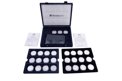 Lot 108 - Twenty-seven Westminster Queen Elizabeth II 80th Birthday silver Proof Commemorative Coins