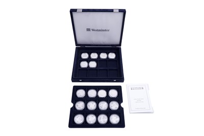Lot 109 - Seventeen Westminster Victoria Cross Winners Five-Pound Silver Proof Medallions