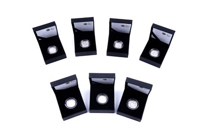Lot 119 - The Royal Mint Silver Piedfort Proof Cities of the UK One-Pound Coins 2010