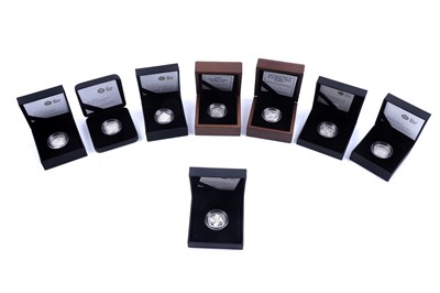 Lot 120 - Eight Royal Mint Queen Elizabeth II silver proof one-pound coins