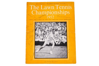 Lot 415 - The Lawn Tennis Championships 1952 official programme, signed