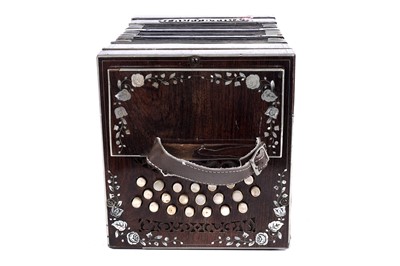 Lot 6 - A Bandoneon concertina; and another