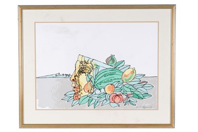 Lot 62 - 20th Century school - Still life with mask | lithograph