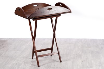Lot 83 - A 19th Century mahogany butlers tray