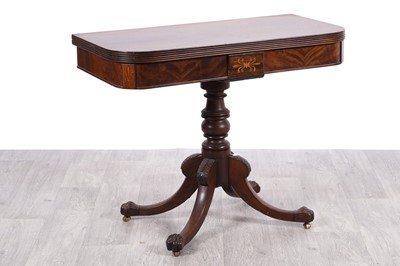 Lot 85 - Georgian style reproduction mahogany tea table