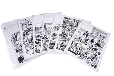 Lot 302 - Original comics artworks for Black Beauty by Leslie Branton