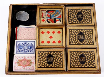 Lot 471 - A 19th Century Chinese lacquered games box